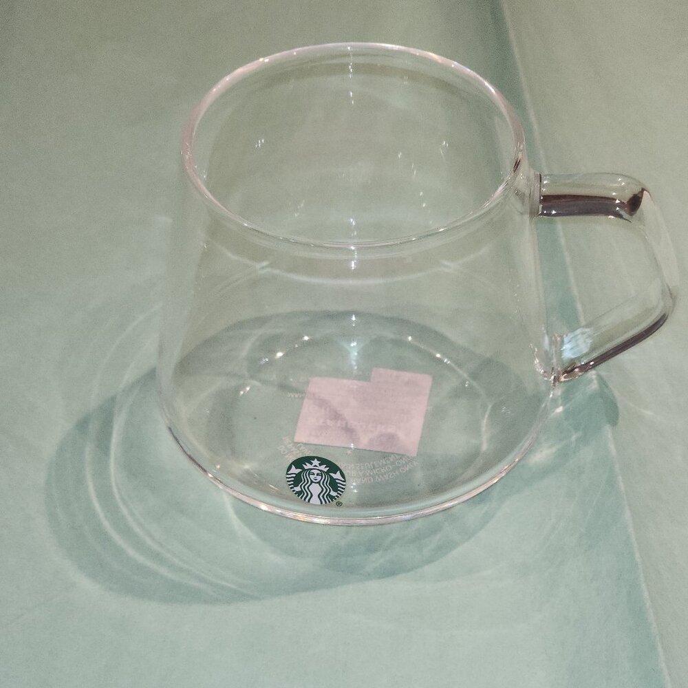 STARBUCKS GLASS MUG NWT